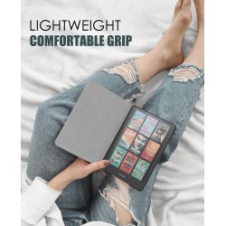 Moko étui compatible avec 7" kindle paperblanc (12th generation-2024) and kindle colorsoft signature edition 2024, etui léger av