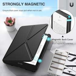 Moko coque pour new 7" kindle paperblanc (12th generation-2024) et kindle colorsoft signature edition 2024, coque verticale en o