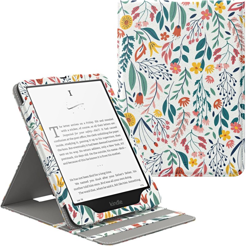 Moko étui pour 7"/6.8" kindle paperblanc (12th/11th gen.,2024/2021)&kindle colorsoft signature edition(1st gen.,2024), coque de 