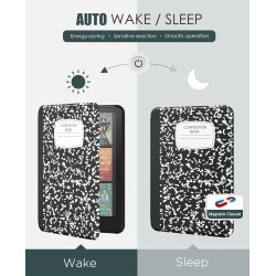 Moko étui compatible avec 7" kindle paperblanc (12th generation-2024) and kindle colorsoft signature edition 2024, etui léger av