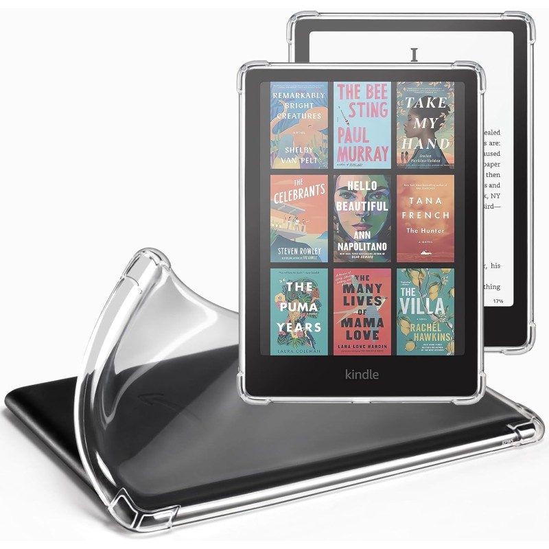 Cobak étui transparent pour kindle paperblanc 12ème génération (2024) et kindle colorsoft signature edition - housse souple et l