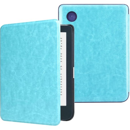 DMluna Étui Slimshell pour Kobo Clara Colour/BW/ 2E, Tolino Shine Colour/Shine 5/4, Coque de Protection Magnétique avec Fonction