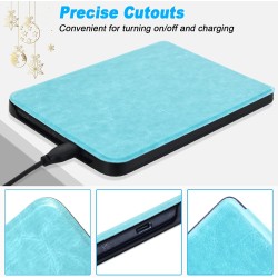 DMluna Étui Slimshell pour Kobo Clara Colour/BW/ 2E, Tolino Shine Colour/Shine 5/4, Coque de Protection Magnétique avec Fonction