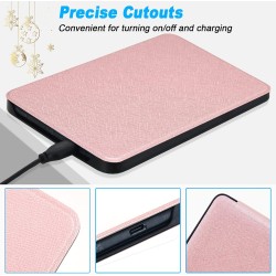 DMluna Étui Slimshell pour Kobo Clara Colour/BW/ 2E, Tolino Shine Colour/Shine 5/4, Coque de Protection Magnétique avec Fonction