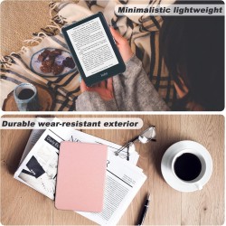 DMluna Étui Slimshell pour Kobo Clara Colour/BW/ 2E, Tolino Shine Colour/Shine 5/4, Coque de Protection Magnétique avec Fonction