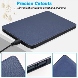 DMluna Étui Slimshell pour Kobo Clara Colour/BW/ 2E, Tolino Shine Colour/Shine 5/4, Coque de Protection Magnétique avec Fonction