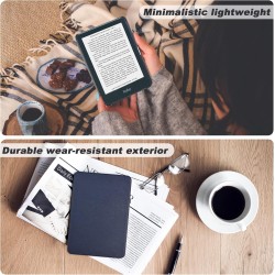 DMluna Étui Slimshell pour Kobo Clara Colour/BW/ 2E, Tolino Shine Colour/Shine 5/4, Coque de Protection Magnétique avec Fonction
