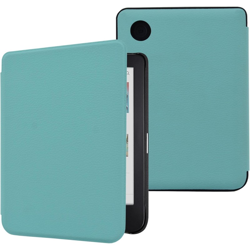 DMluna Étui Slimshell pour Kobo Clara Colour/BW/ 2E, Tolino Shine Colour/Shine 5/4, Coque de Protection Magnétique avec Fonction