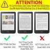 DMluna Étui Slimshell pour Kobo Clara Colour/BW/ 2E, Tolino Shine Colour/Shine 5/4, Coque de Protection Magnétique avec Fonction