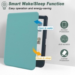 DMluna Étui Slimshell pour Kobo Clara Colour/BW/ 2E, Tolino Shine Colour/Shine 5/4, Coque de Protection Magnétique avec Fonction