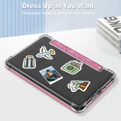 FINTIE Étui pour 6" Kindle (11e Génération, Modèle 2024/2022), Étui Transparent en TPU Souple Housse Veille/Réveil Auto, Magenta