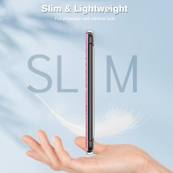 FINTIE Étui pour 6" Kindle (11e Génération, Modèle 2024/2022), Étui Transparent en TPU Souple Housse Veille/Réveil Auto, Magenta