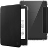 FINTIE Étui pour 6" Kindle (11e Génération, Modèle 2024/2022), Étui Transparent en TPU Souple Housse Veille/Réveil Auto, Noir