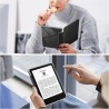 FINTIE Étui pour 6" Kindle (11e Génération, Modèle 2024/2022), Étui Transparent en TPU Souple Housse Veille/Réveil Auto, Noir