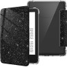FINTIE Étui pour 6" Kindle (11e Génération, Modèle 2024/2022), Étui Transparent en TPU Souple Housse Veille/Réveil Auto, Noir Pa
