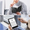 FINTIE Étui pour 6" Kindle (11e Génération, Modèle 2024/2022), Étui Transparent en TPU Souple Housse Veille/Réveil Auto, Noir Pa