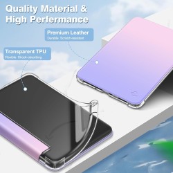 FINTIE Étui pour 6" Kindle (11e Génération, Modèle 2024/2022), Étui Transparent en TPU Souple Housse Veille/Réveil Auto, Ombre F