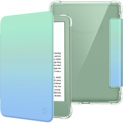 FINTIE Étui pour 6" Kindle (11e Génération, Modèle 2024/2022), Étui Transparent en TPU Souple Housse Veille/Réveil Auto, Ombre L