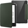 FINTIE Étui pour 6" Kindle (11e Génération, Modèle 2024/2022), Étui Transparent en TPU Souple Housse Veille/Réveil Auto, Vert Al