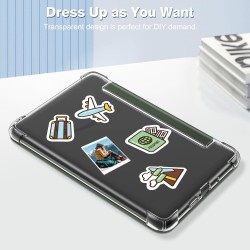 FINTIE Étui pour 6" Kindle (11e Génération, Modèle 2024/2022), Étui Transparent en TPU Souple Housse Veille/Réveil Auto, Vert Al