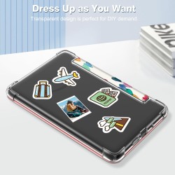 FINTIE Étui pour 6" Kindle (11e Génération, Modèle 2024/2022), Étui Transparent en TPU Souple Housse Veille/Réveil Auto, Coeurs 