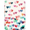 FINTIE Étui pour 6" Kindle (11e Génération, Modèle 2024/2022), Étui Transparent en TPU Souple Housse Veille/Réveil Auto, Coeurs 