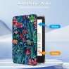 FINTIE Étui pour 6" Kindle (11e Génération, Modèle 2024/2022), Étui Transparent en TPU Souple Housse Veille/Réveil Auto, Jungle 