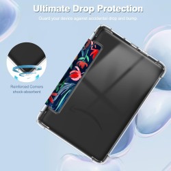 FINTIE Étui pour 6" Kindle (11e Génération, Modèle 2024/2022), Étui Transparent en TPU Souple Housse Veille/Réveil Auto, Jungle 