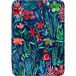 FINTIE Étui pour 6" Kindle (11e Génération, Modèle 2024/2022), Étui Transparent en TPU Souple Housse Veille/Réveil Auto, Jungle 