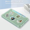 FINTIE Étui pour 6" Kindle (11e Génération, Modèle 2024/2022), Étui Transparent en TPU Souple Housse Veille/Réveil Auto, Marbre 