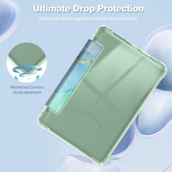 FINTIE Étui pour 6" Kindle (11e Génération, Modèle 2024/2022), Étui Transparent en TPU Souple Housse Veille/Réveil Auto, Marbre 