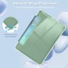 FINTIE Étui pour 6" Kindle (11e Génération, Modèle 2024/2022), Étui Transparent en TPU Souple Housse Veille/Réveil Auto, Marbre 
