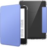 FINTIE Étui pour 6" Kindle (11e Génération, Modèle 2024/2022), Étui Transparent en TPU Souple Housse Veille/Réveil Auto, Bleu Ou