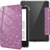 FINTIE Étui pour 6" Kindle (11e Génération, Modèle 2024/2022), Étui Transparent en TPU Souple Housse Veille/Réveil Auto, Violet 