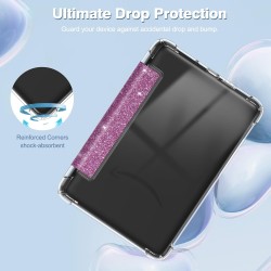 FINTIE Étui pour 6" Kindle (11e Génération, Modèle 2024/2022), Étui Transparent en TPU Souple Housse Veille/Réveil Auto, Violet 