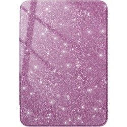 FINTIE Étui pour 6" Kindle (11e Génération, Modèle 2024/2022), Étui Transparent en TPU Souple Housse Veille/Réveil Auto, Violet 