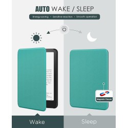 Moko étui compatible avec 7" kindle paperblanc (12th generation-2024) and kindle colorsoft signature edition 2024, etui léger av