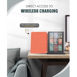 Moko étui compatible avec 7" kindle paperblanc (12th generation-2024) and kindle colorsoft signature edition 2024, etui léger av