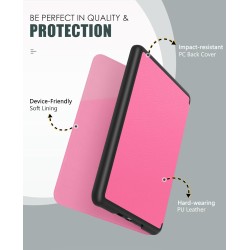 Moko étui compatible avec 7" kindle paperblanc (12e génération-2024) et kindle colorsoft signature edition 2024, etui léger avec