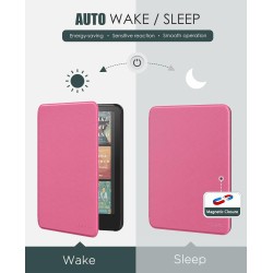 Moko étui compatible avec 7" kindle paperblanc (12e génération-2024) et kindle colorsoft signature edition 2024, etui léger avec
