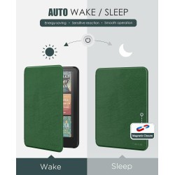 Moko étui compatible avec 7" kindle paperblanc (12e génération-2024) and kindle colorsoft signature edition 2024, etui léger ave