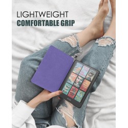 Moko étui compatible avec 7" kindle paperblanc (12th generation-2024) and kindle colorsoft signature edition 2024, etui léger av