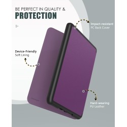 Moko étui compatible avec 7" kindle paperblanc (12e génération-2024) and kindle colorsoft signature edition 2024, etui léger ave