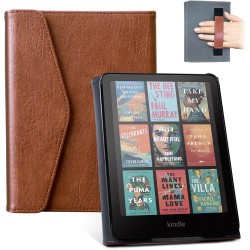 Cobak étui pour 7" kindle paperblanc 2024 (12e génération) et kindle colorsoft & hanvon avec dragonne, réveil/sommeil automatiqu