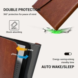 Cobak étui pour 7" kindle paperblanc 2024 (12e génération) et kindle colorsoft & hanvon avec dragonne, réveil/sommeil automatiqu