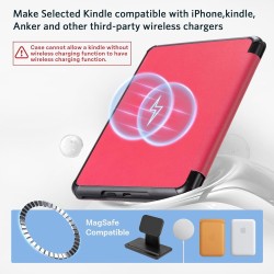 Cobak étui magnétique pour kindle paperblanc 12e génération 2024 (7") et kindle colorsoft - compatible avec iphone magsafe, char