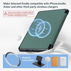 Cobak étui magnétique pour kindle paperblanc 12e génération 2024 (7") et kindle colorsoft - compatible avec iphone magsafe, char
