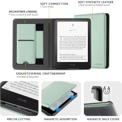 Cobak étui pour 7" kindle paperblanc 2024 (12e génération) et kindle colorsoft signature edition, coque fine et léger, housse ré