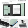 Cobak étui pour 7" kindle paperblanc 2024 (12e génération) et kindle colorsoft signature edition, coque fine et léger, housse ré