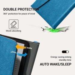 Cobak étui pour 7" kindle paperblanc 2024 (12e génération) et kindle colorsoft & hanvon avec dragonne, réveil/sommeil automatiqu